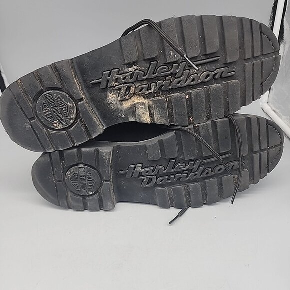 Harley Davidson Mens Boots Badlands Lace-Up 12 W Black Leather main image 7